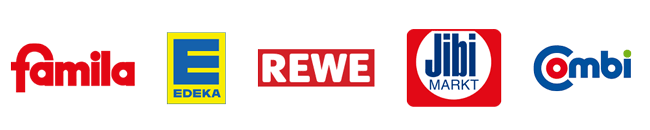 Finde unsere Dressings im lokalen Handel - diverse Märkte Logos